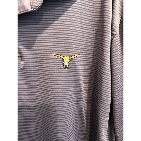 Peter Millar Summer Comfort Mens Polo Shirt XL Blue Stripes LogoCrown Crafted - Picture 7 of 8